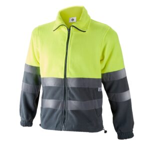 FORRO POLAR COMBINADO BICOLOR CREMALLERA ENTERA (AV)  (COD.:1091C)