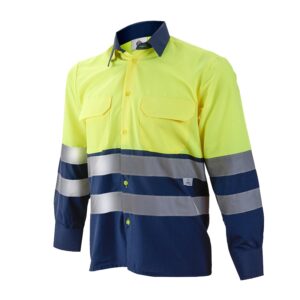 CAMISA MANGA LARGA COMBINADA BICOLOR (AV)  (COD.:1203)