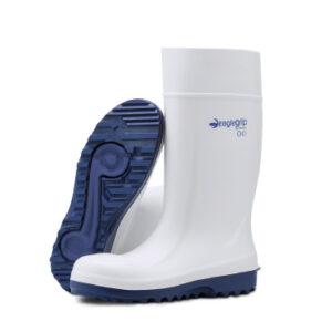 BOTA EAGLE GRIP S4 BLANCO BLANCO/AZUL  (COD: 733)