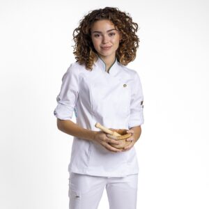 CHAQUETA COCINA SRA MODELO BRASEADA (COD: CC1467 DP32)