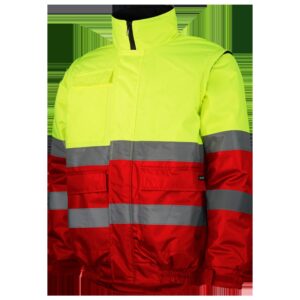 CAZADORA BOMBER MANGA DESMONTABLE COMBINADA AV EN ISO 20471 CLASE 2 (COD: WR.2.266)