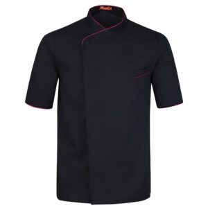 CHAQUETA COCINA HOMBRE MANGA CORTA MORELLA   (COD.:386164)