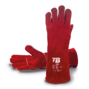 GUANTE SOLDADOR CON PROTECCIÓN TÉRMICA CALOR Y MECÁNICA DE 40CM (COD.:910L)