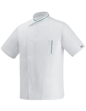 CHAQUETA COCINA MICROTEC MM WHITE  (COD.:2071001E)