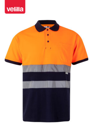 POLO ALGODÓN BICOLOR MC AV  (COD.:305513)
