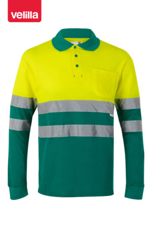 POLO ALGODÓN BICOLOR ML AV  (COD.:305515)