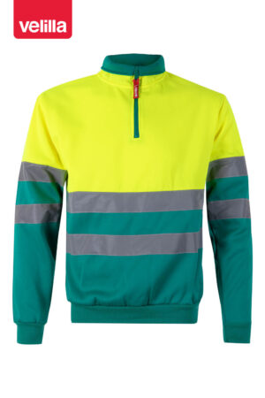 SUDADERA BICOLOR CREMALLERA AV  (COD.:305701)