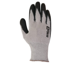 GUANTE NAILON/FIBRA DE VIDRIO SIN COSTURAS RECUBIERTO PU EN PALMA (COD.:4385)
