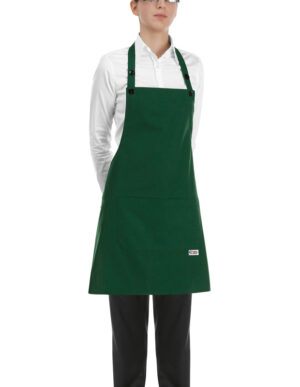 DELANTAL PETO SHORT BIP APRON BOTTLE GREEN  (COD.:6000004C)