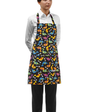 DELANTAL PETO SHORT BIP APRON DINO  (COD.:6000133A)