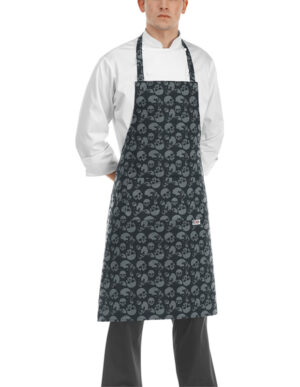DELANTAL PETO BIP APRON SKULLS  (COD.:6103120A)