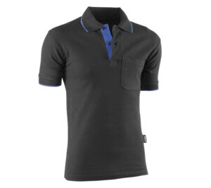 POLO MANGA CORTA CON DETALLES AZULINA (COD.:648)