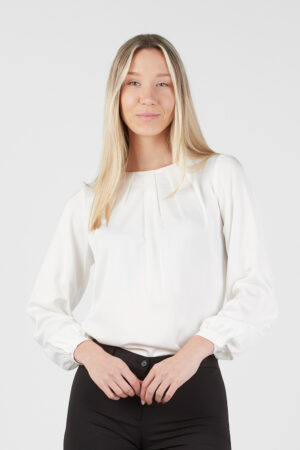 CAMISA TOP ML ESCOTE PLIEGUES   (COD.:747)