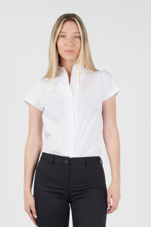 CAMISA MUJER M/C CUELLO CHIMENEA   (COD.:7870)