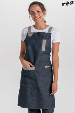 DELANTAL PETO TEJANO CRUCE POSITIVO (COD.:8170775)