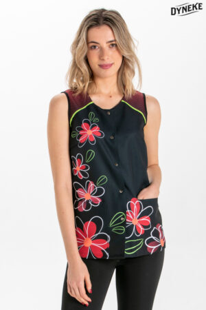 CHAQUETA SIN MANGAS FLOR  (COD.:8632766)