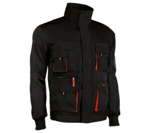 CHAQUETA MULTIBOLSILLOS  CON DETALLES NARANJAS  (COD.:960)