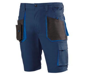 PANTALÓN CORTO MULTIBOLSILLOS   CON DETALLES AZULINA  (COD.:982)