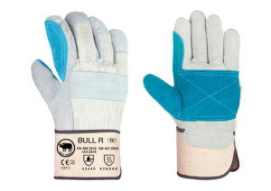 GUANTE CUERO Y LONA C/REFZ CALIDAD INFERIOR   (COD.:BULL R)