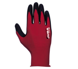 GUANTE NAILON/FIBRA LYCRA® SIN COSTURAS RECUBIERTO NITRILO FOAM MICROPOROSO,DORSO FRESCO. (COD.:H1