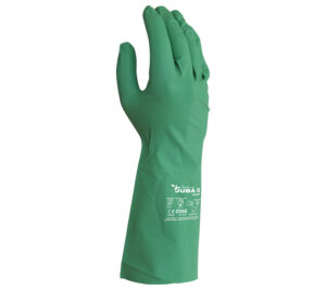 GUANTE  SIN SOPORTE NITRILO BIODEGRADABLE, VERDE.  (COD.:H624NT)