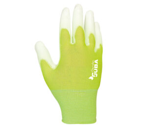 GUANTE NAILON SIN COSTURAS CON RECUBRIMIENTO DE POLIURETANO, VERDE. (COD.:HPU2000V)