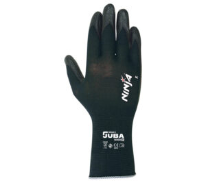 GUANTE NAILON SIN COSTURAS RECUBIERTO DE BIPOLÍMERO (PU+NITRILO) (COD.:NX00)