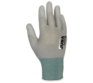 GUANTE NAILON SIN COSTURAS CON RECUBRIMIENTO DE POLIURETANO, GRIS (COD.:PU2000G)