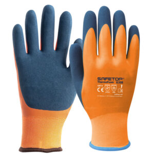 GUANTE LATEX IMPERMEABLE FORRO THERMOFOAM NARANJA    (COD.:G308)